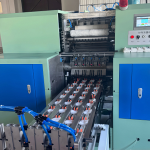 Automatic Sterile Medical Gauze Swab Folding Cutting Machine with Automatic 4 Sides Sealing Packing Machine